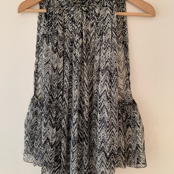 Isabel Marant sleeveless mock-top silk blouse - Picture 2 of 6